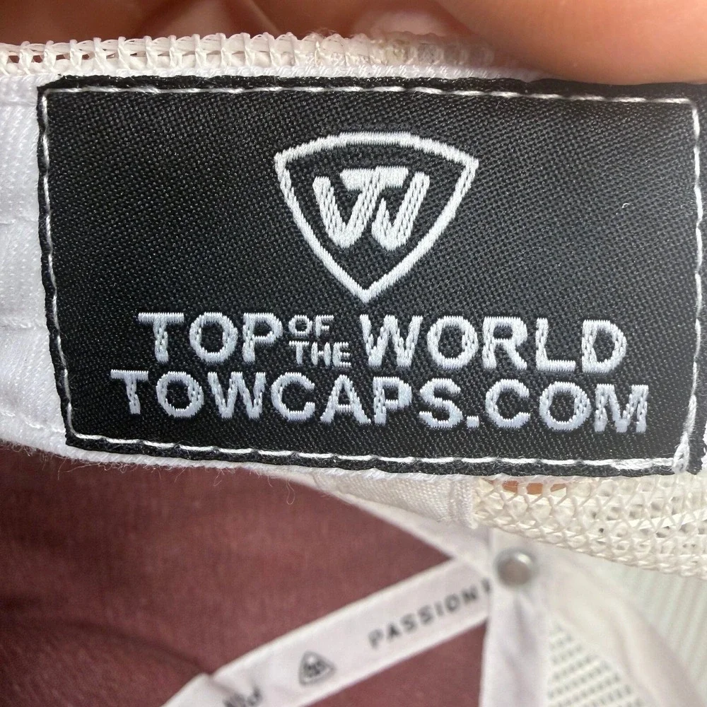 Top of the World Mississippi State Hat Trucker Men OSFA Maroon Mesh Snapback